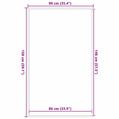 Fußmatte Anthrazit 90x150 cm
