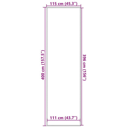 Fußmatte Braun 115x400 cm