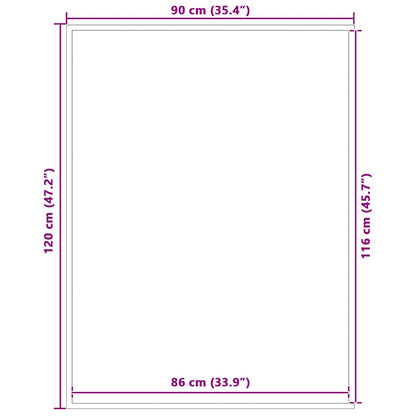 Fußmatte Grau 90x120 cm