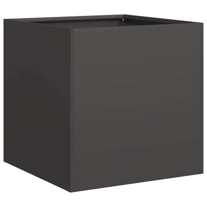 vidaXL Pflanzkübel Schwarz 40x40x40 cm Kaltgewalzter Stahl