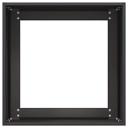 vidaXL Pflanzkübel Schwarz 40x40x40 cm Kaltgewalzter Stahl