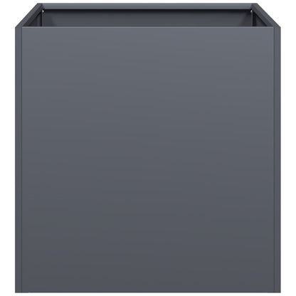 vidaXL Jardinière Anthracite 40x40x40 cm Acier laminé à froid