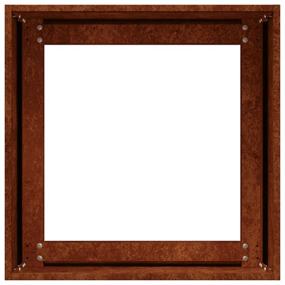 vidaXL Pflanzkübel Rostig 40x40x40 cm Wetterfester Stahl