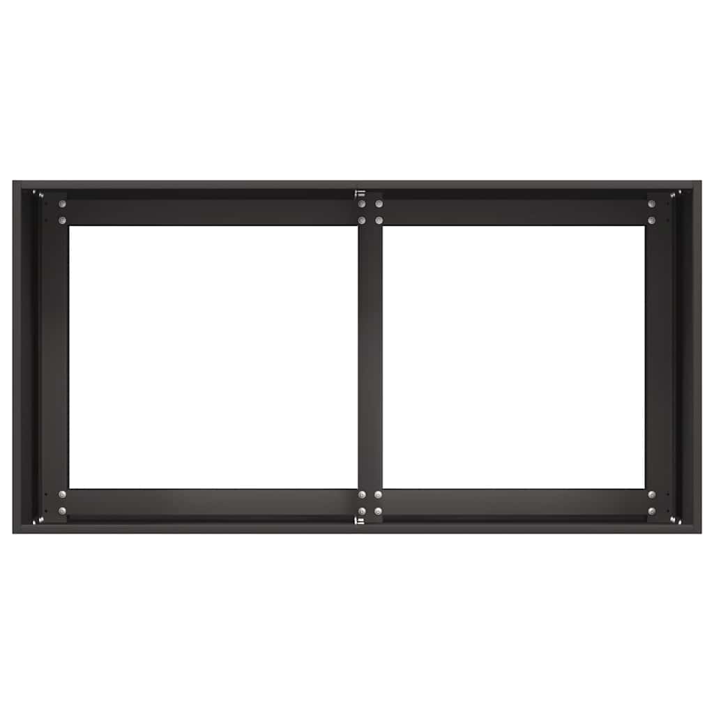 vidaXL Pflanzkübel Schwarz 80x40x40 cm Kaltgewalzter Stahl