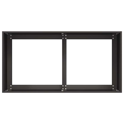 vidaXL Pflanzkübel Schwarz 80x40x40 cm Kaltgewalzter Stahl