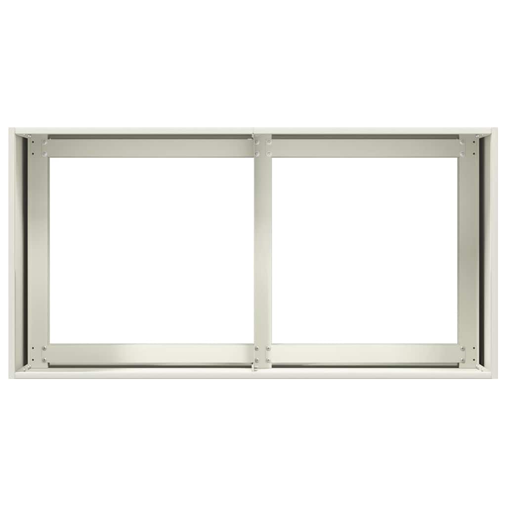 vidaXL Pflanzkübel Weiß 80x40x40 cm Kaltgewalzter Stahl