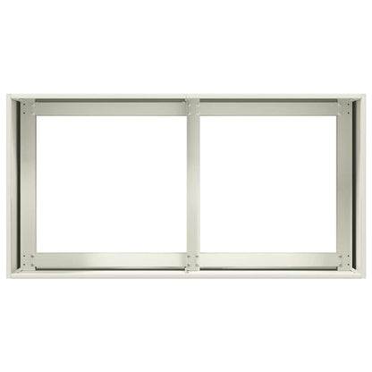 vidaXL Pflanzkübel Weiß 80x40x40 cm Kaltgewalzter Stahl