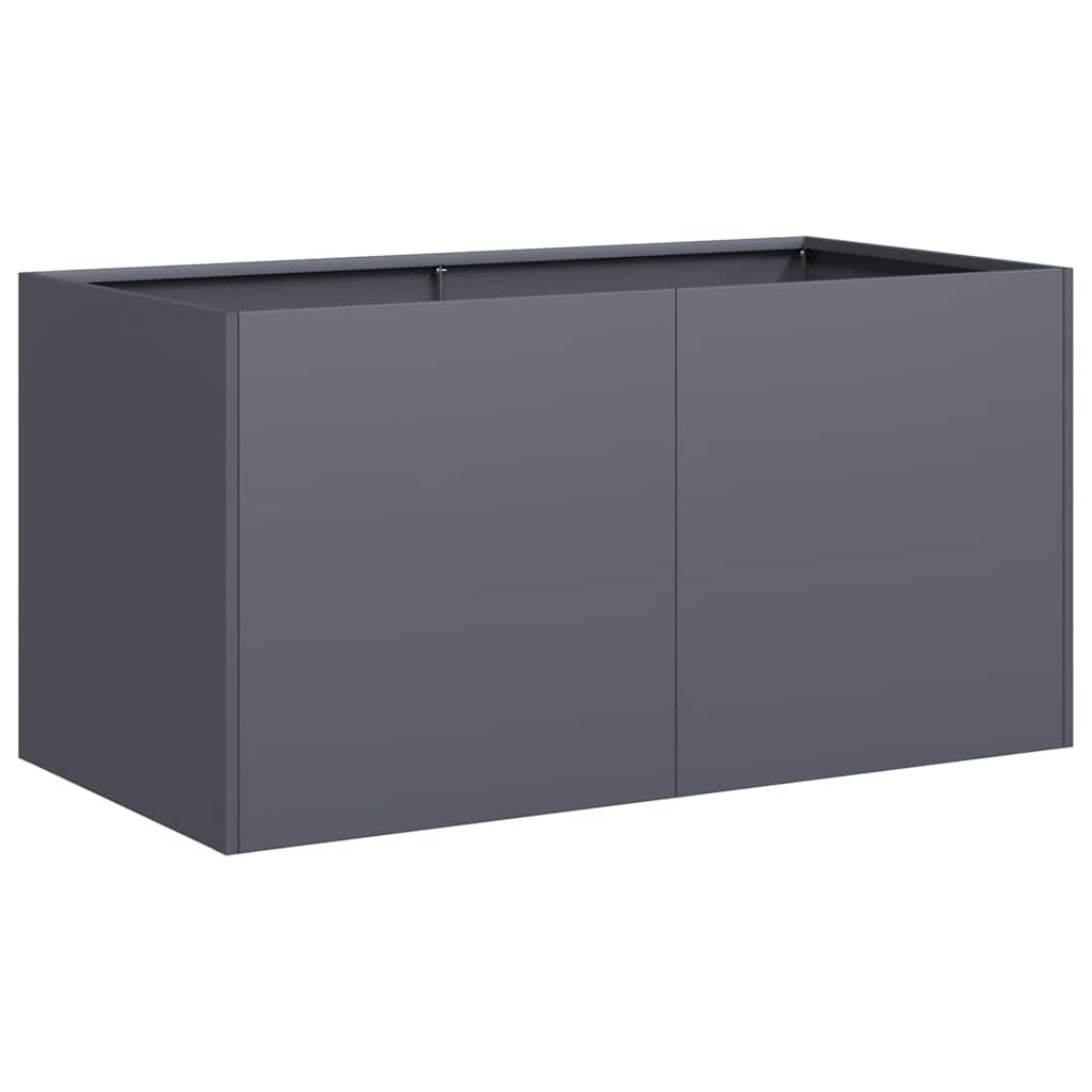 vidaXL Pflanzkübel Anthrazit 80x40x40 cm Kaltgewalzter Stahl