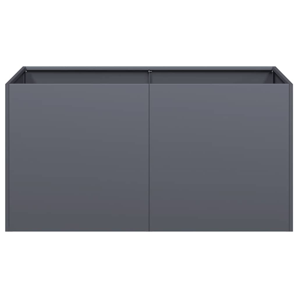 vidaXL Pflanzkübel Anthrazit 80x40x40 cm Kaltgewalzter Stahl