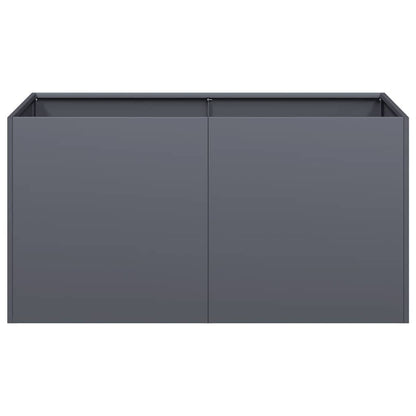vidaXL Pflanzkübel Anthrazit 80x40x40 cm Kaltgewalzter Stahl
