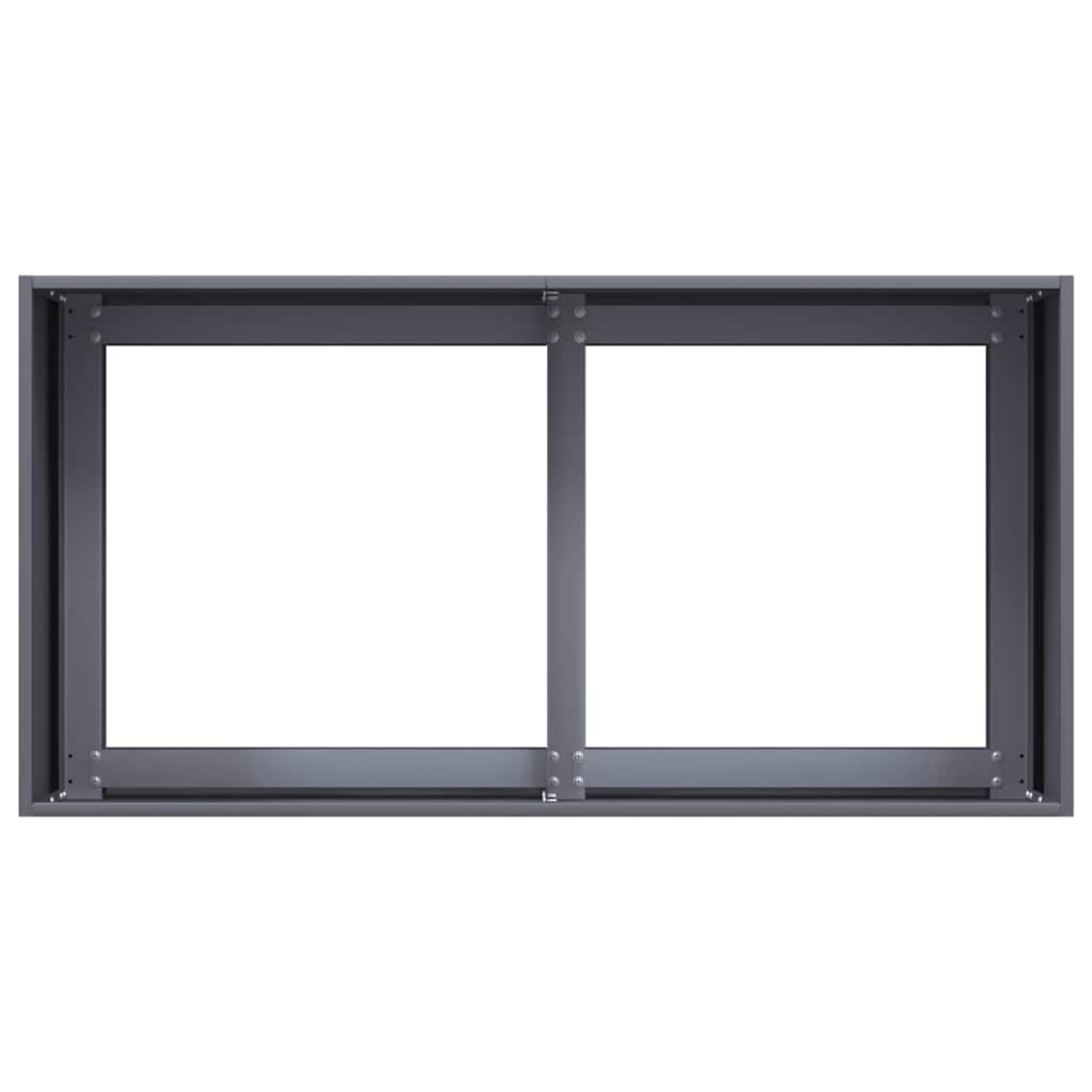 vidaXL Pflanzkübel Anthrazit 80x40x40 cm Kaltgewalzter Stahl