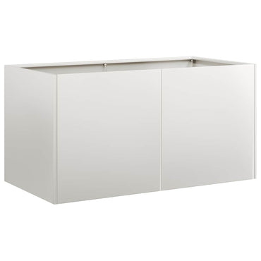 vidaXL Pflanzgefäß 80x40x40 cm Edelstahl