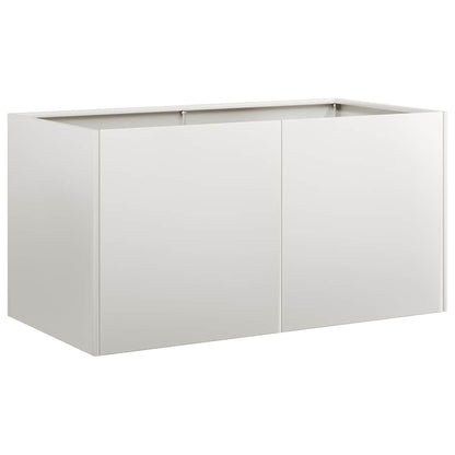 vidaXL Pflanzgefäß 80x40x40 cm Edelstahl