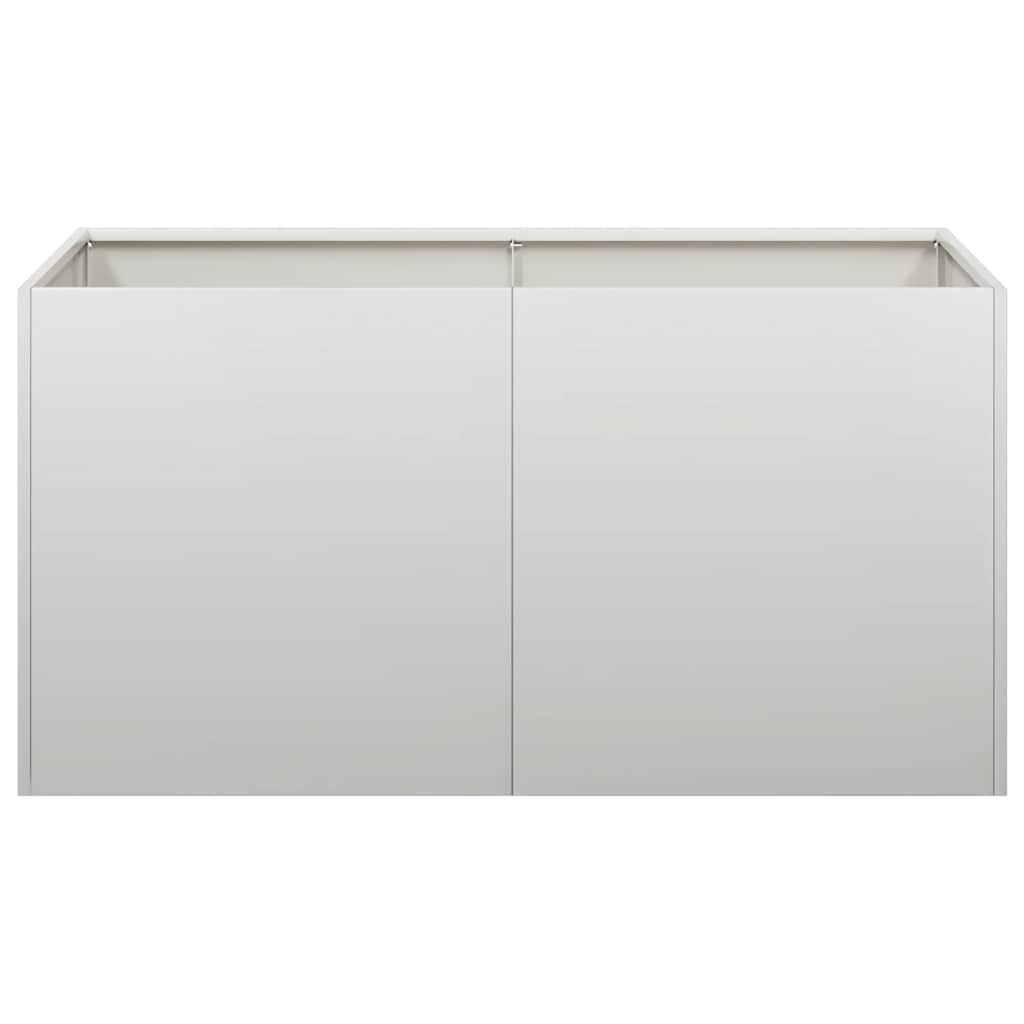 vidaXL Pflanzgefäß 80x40x40 cm Edelstahl
