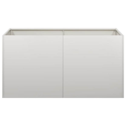 vidaXL Pflanzgefäß 80x40x40 cm Edelstahl
