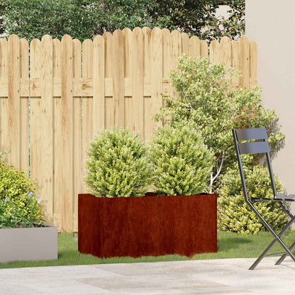 vidaXL Jardinière en acier Corten 80x40x40 cm