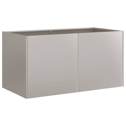 vidaXL Jardinière en acier Corten 80x40x40 cm