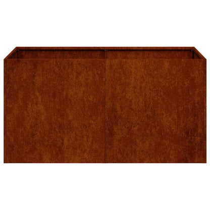 vidaXL Jardinière en acier Corten 80x40x40 cm