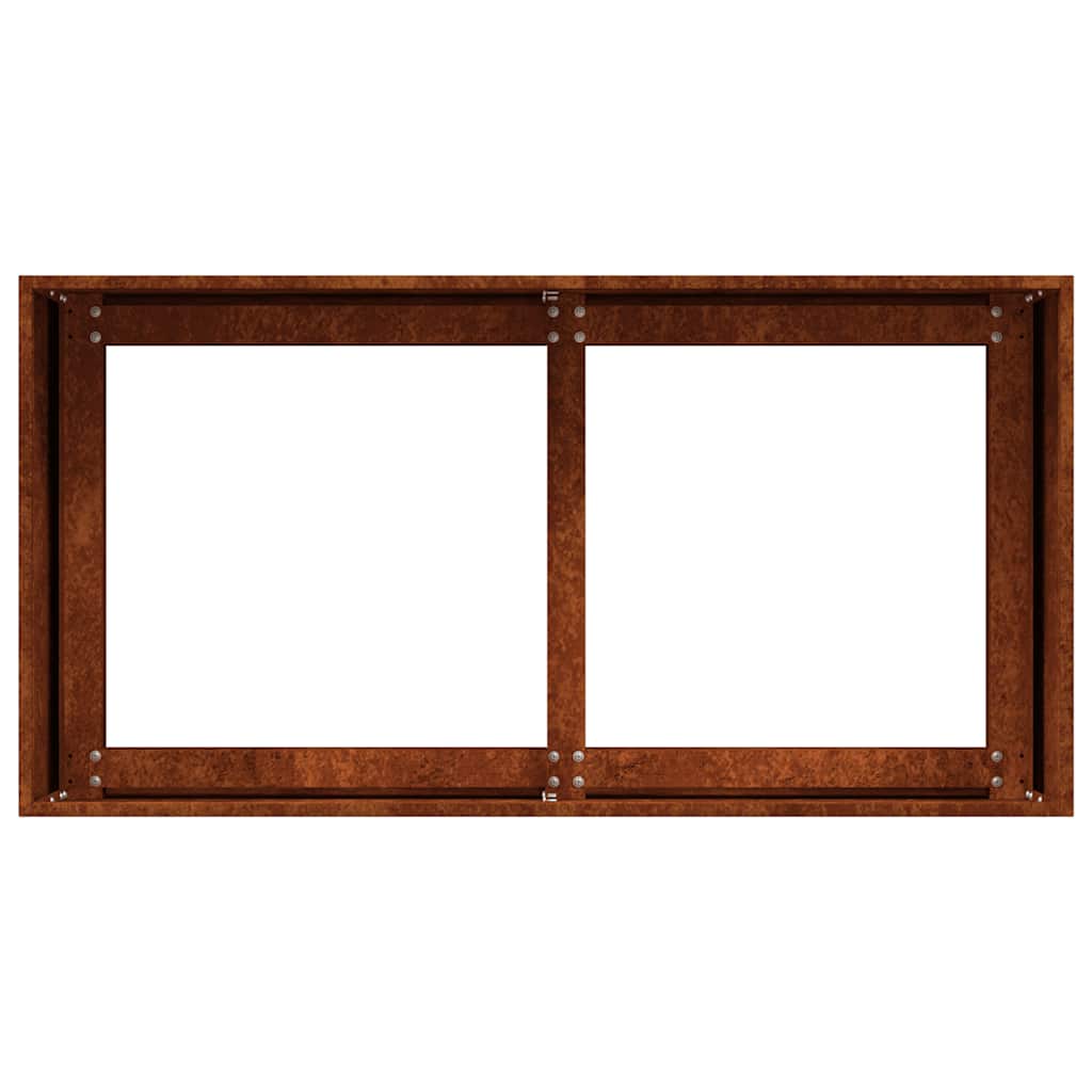 vidaXL Jardinière en acier Corten 80x40x40 cm