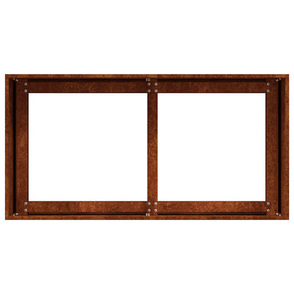 vidaXL Jardinière en acier Corten 80x40x40 cm
