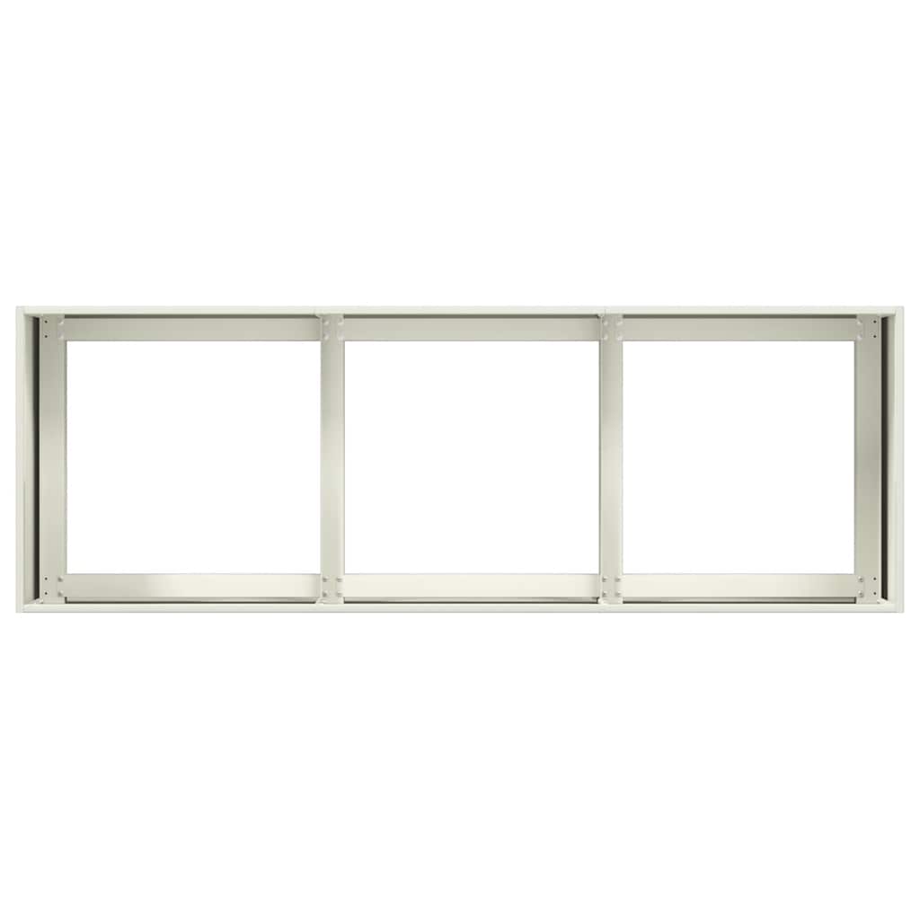 vidaXL Pflanzkübel Weiß 120x40x40 cm Kaltgewalzter Stahl