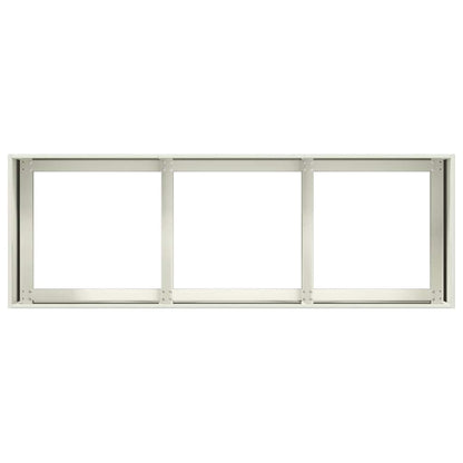 vidaXL Pflanzkübel Weiß 120x40x40 cm Kaltgewalzter Stahl
