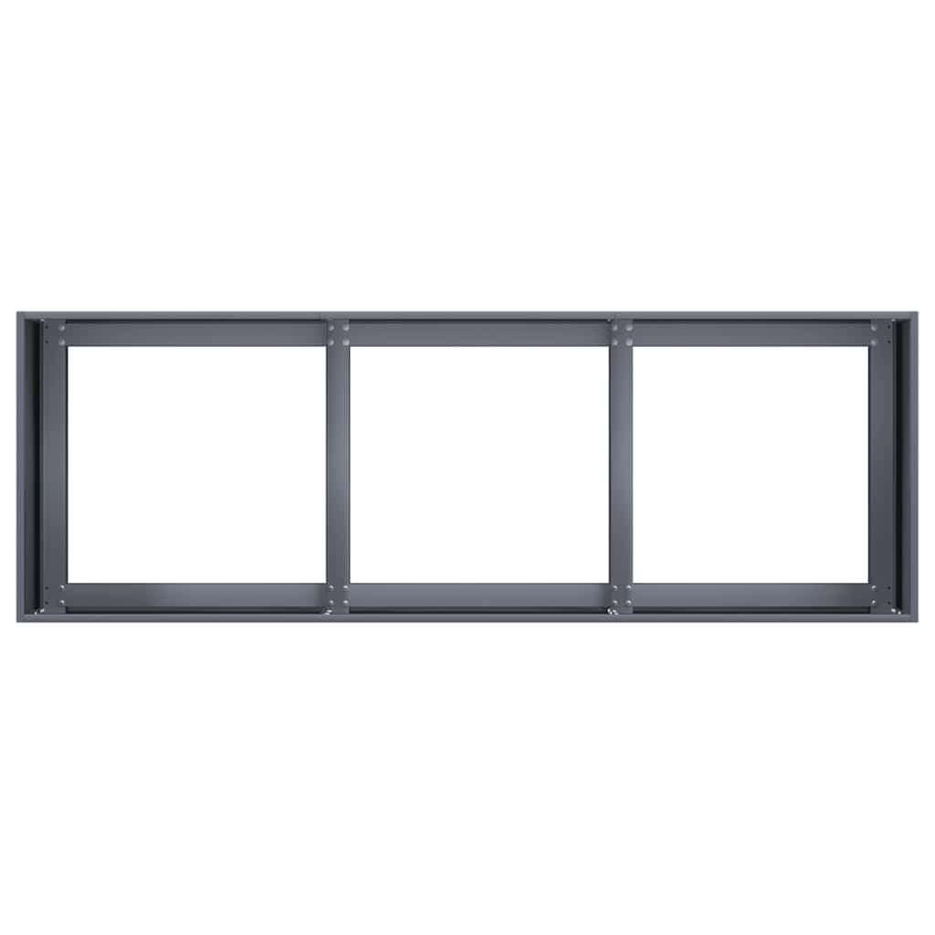 vidaXL Pflanzgefäß Anthrazit 120 x 40 x 40 cm Kaltgewalzter Stahl