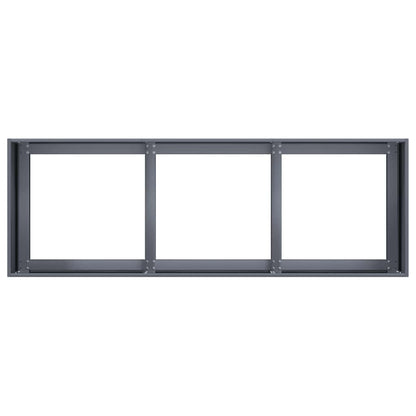 vidaXL Pflanzgefäß Anthrazit 120 x 40 x 40 cm Kaltgewalzter Stahl