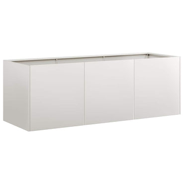 vidaXL Pflanzkübel 120x40x40 cm Edelstahl
