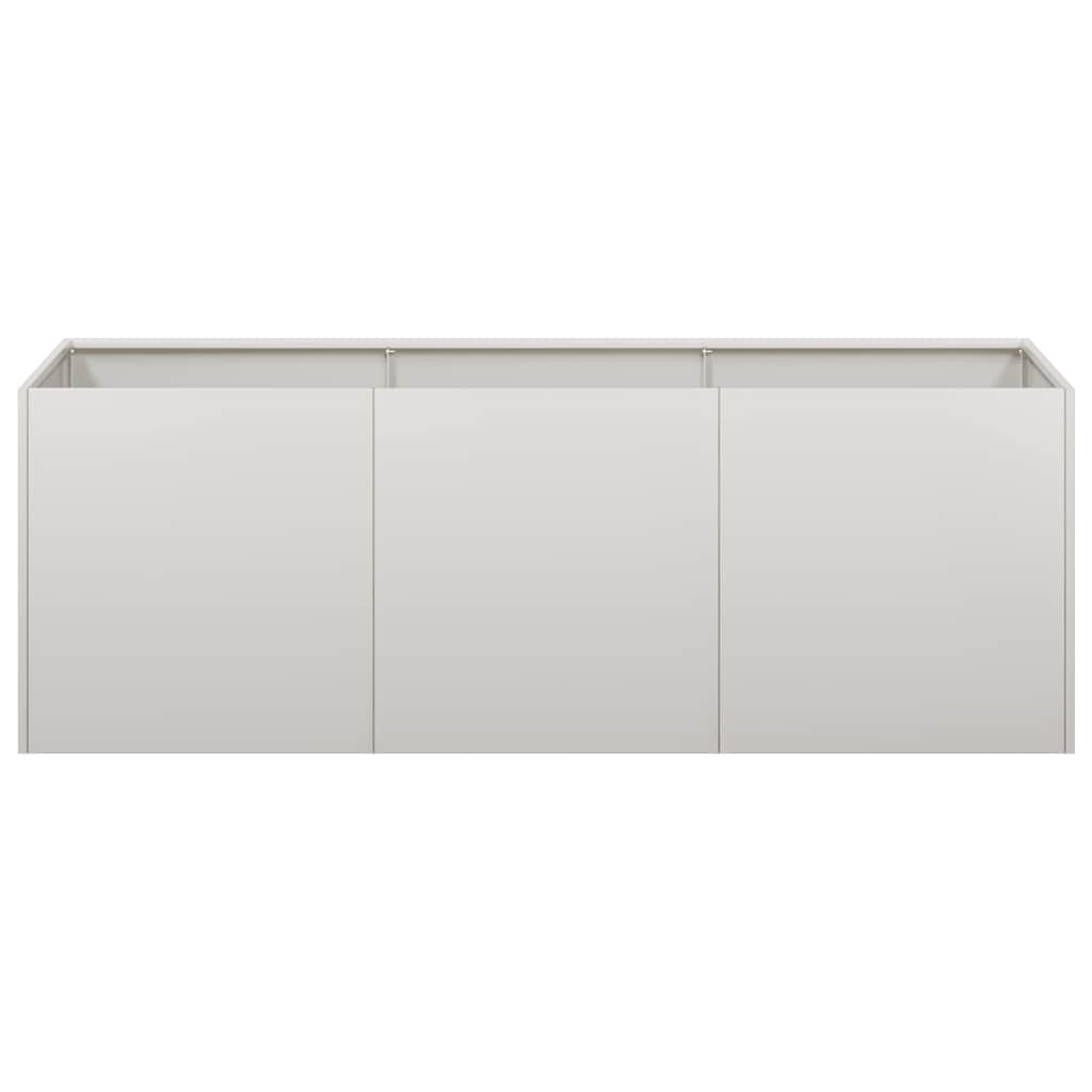 vidaXL Pflanzkübel 120x40x40 cm Edelstahl