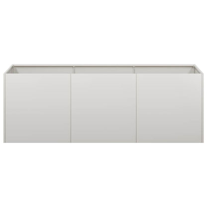 vidaXL Pflanzkübel 120x40x40 cm Edelstahl