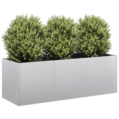 vidaXL Pflanzkübel 120x40x40 cm Verzinkter Stahl