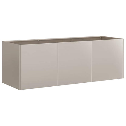 vidaXL Pflanzkübel Rostig 120x40x40 cm Wetterfester Stahl