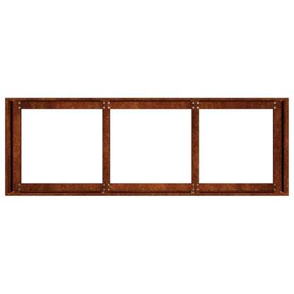 vidaXL Pflanzkübel Rostig 120x40x40 cm Wetterfester Stahl