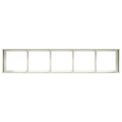 vidaXL Jardinière Blanc 200x40x40 cm Acier laminé à froid