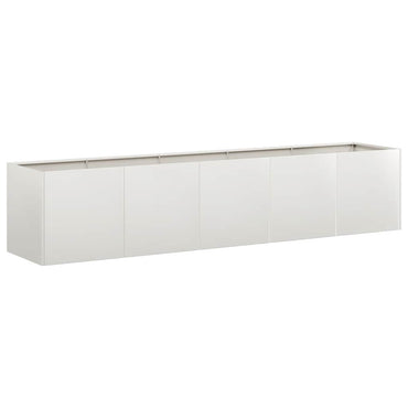 vidaXL Jardinière 200x40x40 cm Acier inoxydable