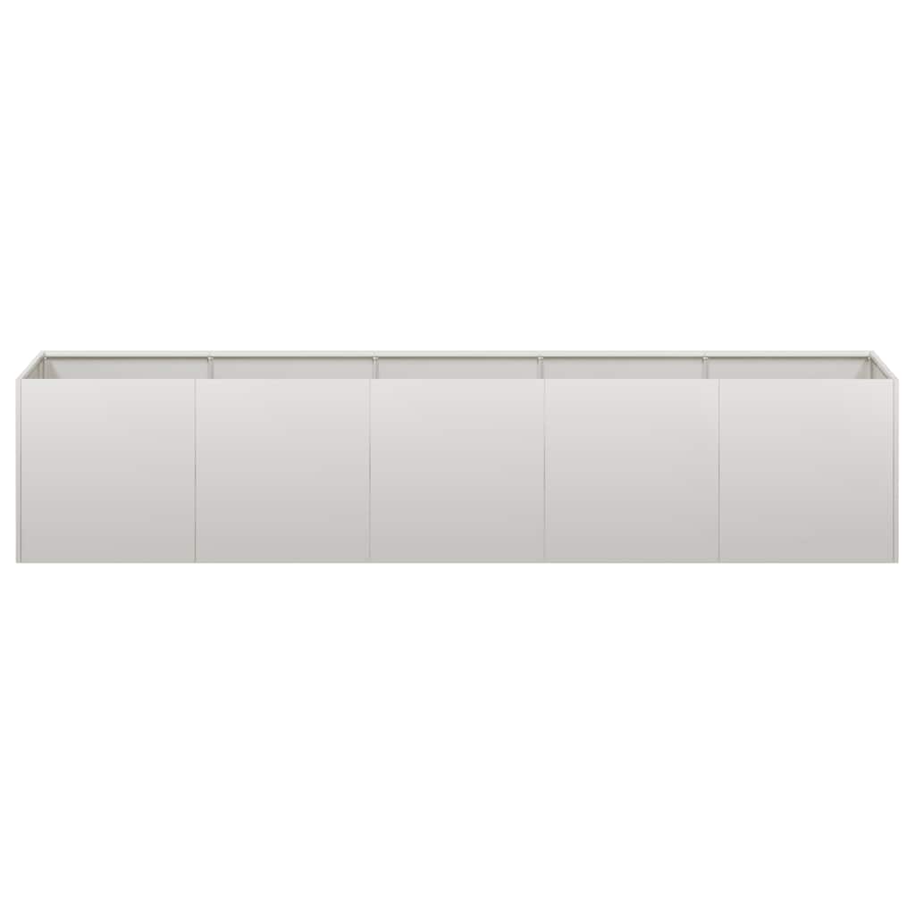 vidaXL Jardinière 200x40x40 cm Acier inoxydable