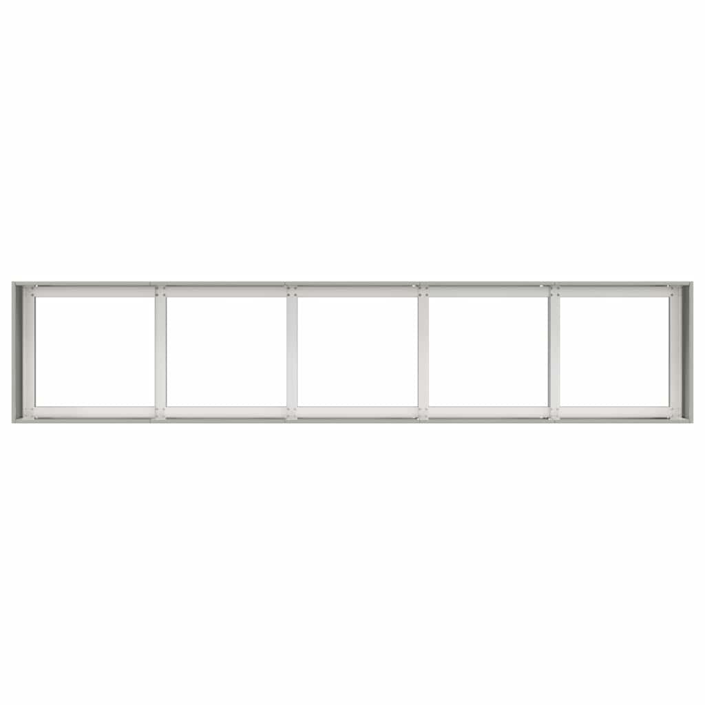 vidaXL Jardinière 200x40x40 cm Acier inoxydable