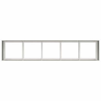 vidaXL Jardinière 200x40x40 cm Acier inoxydable