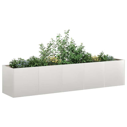 vidaXL Jardinière 200x40x40 cm Acier inoxydable
