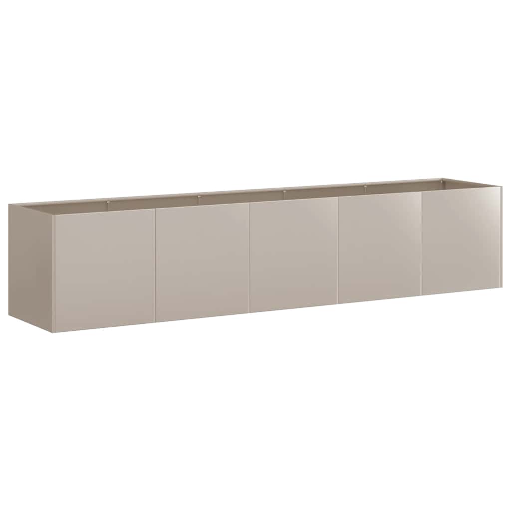 vidaXL Pflanzkübel Rostig 200x40x40 cm Wetterfester Stahl