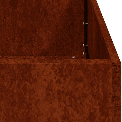 vidaXL Pflanzkübel Rostig 200x40x40 cm Wetterfester Stahl