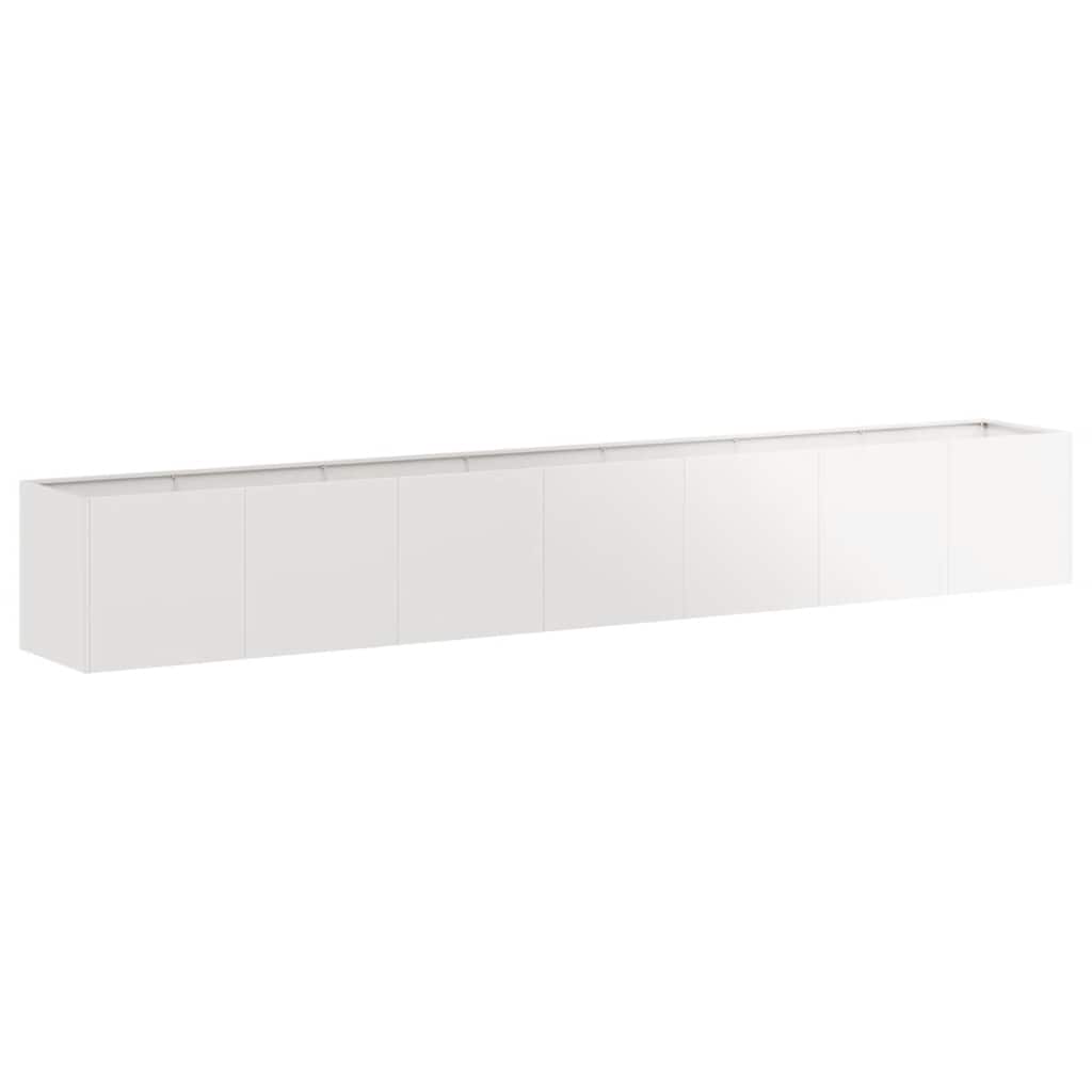 vidaXL Jardinière 280x40x40 cm Acier inoxydable
