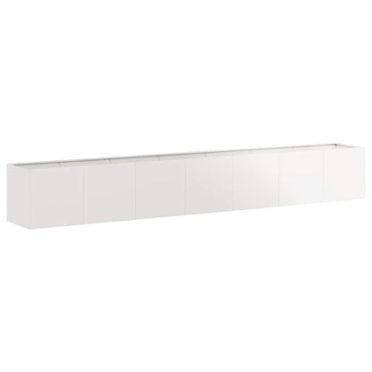 vidaXL Jardinière 280x40x40 cm Acier inoxydable
