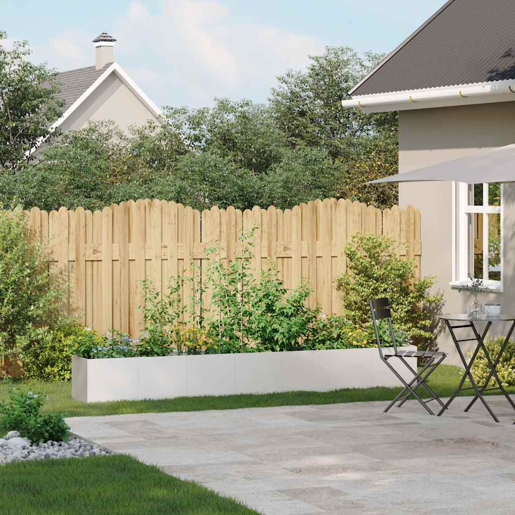 vidaXL Jardinière 280x40x40 cm Acier inoxydable