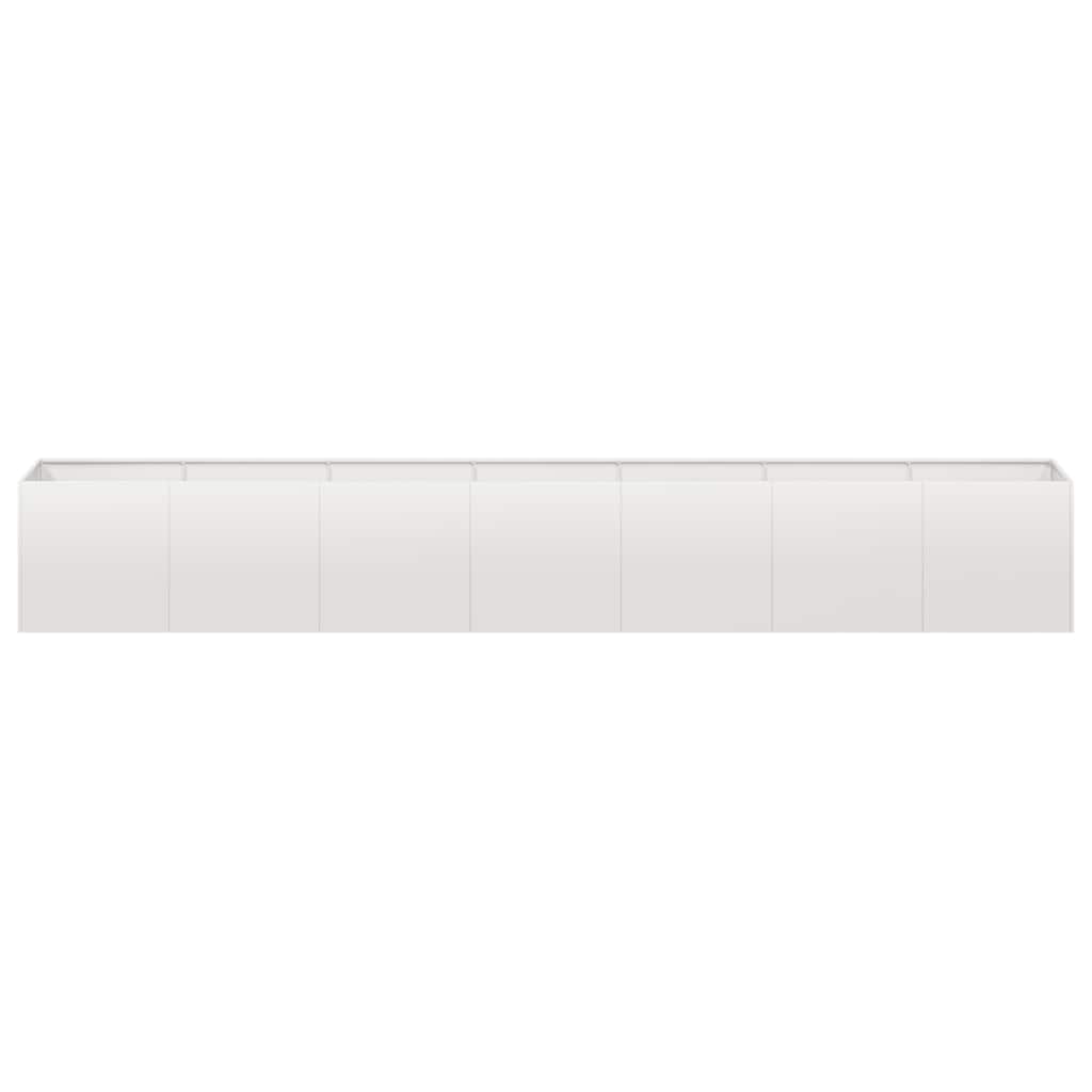 vidaXL Jardinière 280x40x40 cm Acier inoxydable