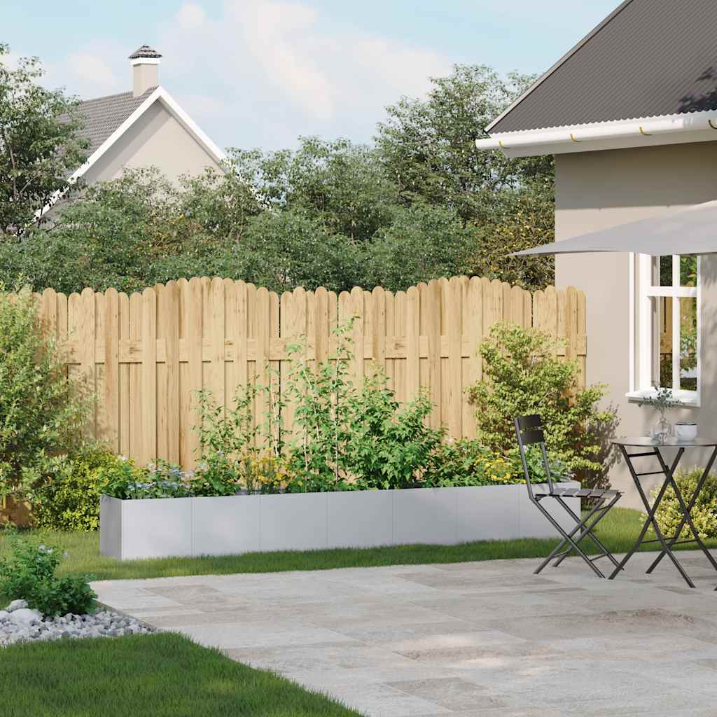 vidaXL Jardinière 280x40x40 cm Acier galvanisé