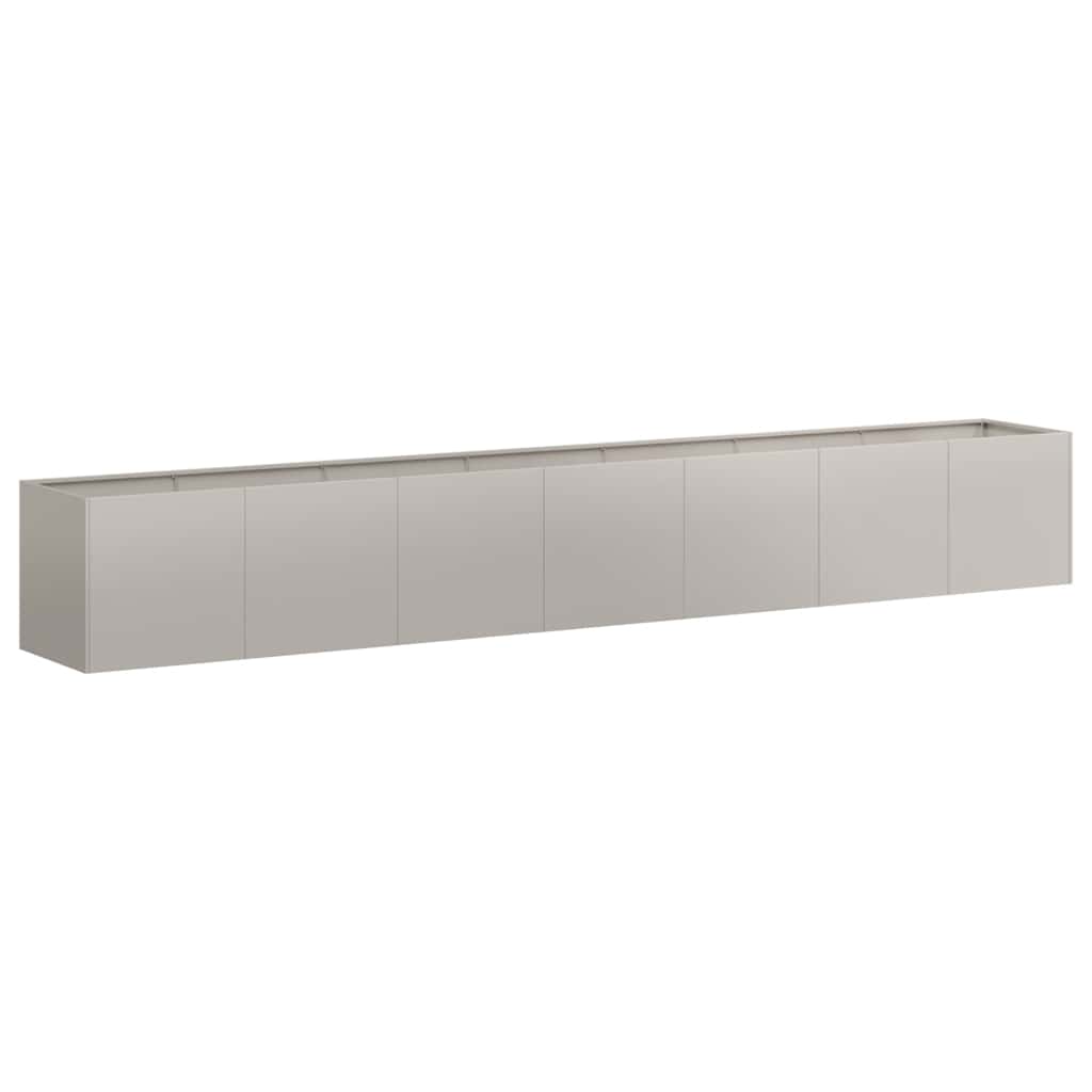 vidaXL Jardinière Rouille 280x40x40 cm Acier Résistant aux Intempéries