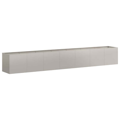 vidaXL Jardinière Rouille 280x40x40 cm Acier Résistant aux Intempéries
