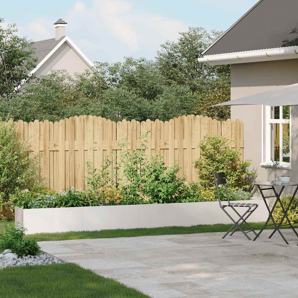vidaXL Jardinière 360x40x40 cm Acier inoxydable